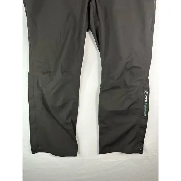 Oscar Jacobson WPS Golf Rain Pants Black Windbreaker Rain Protection Size XL - Picture 10 of 12
